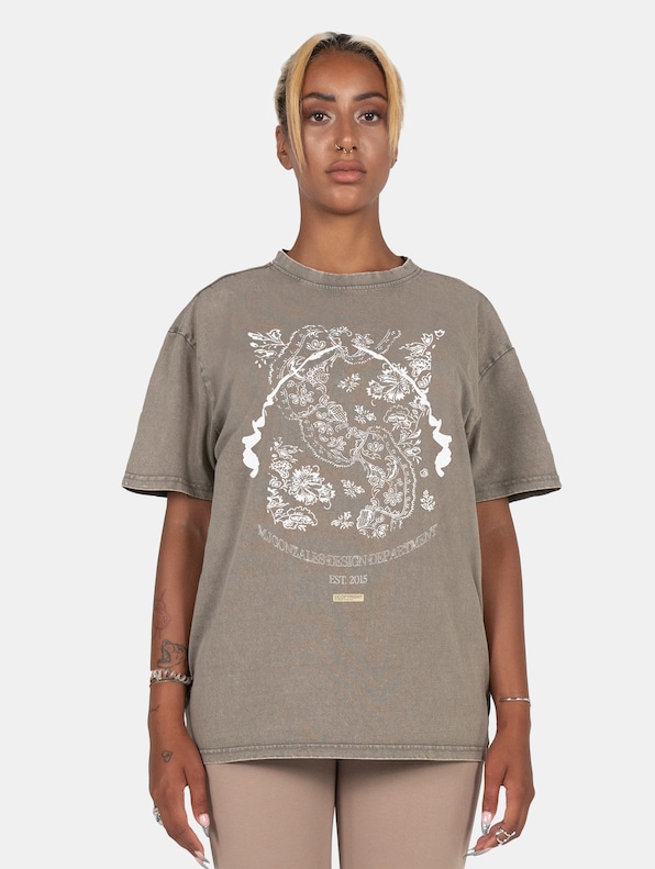 Ladies Paisley x Acid Washed Heavy Oversize-0