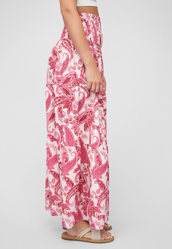 Maxi Skirt with paisley print-3