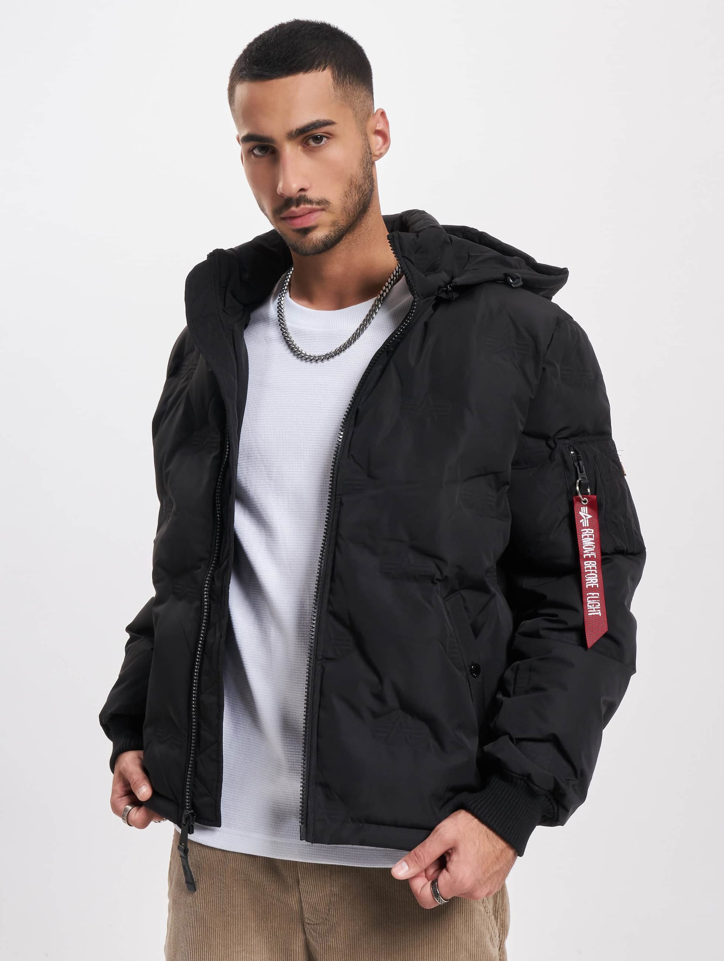 Alpha industries sale hooded puffer