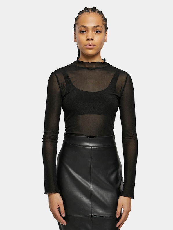 Ladies Mesh Turtleneck Body-0