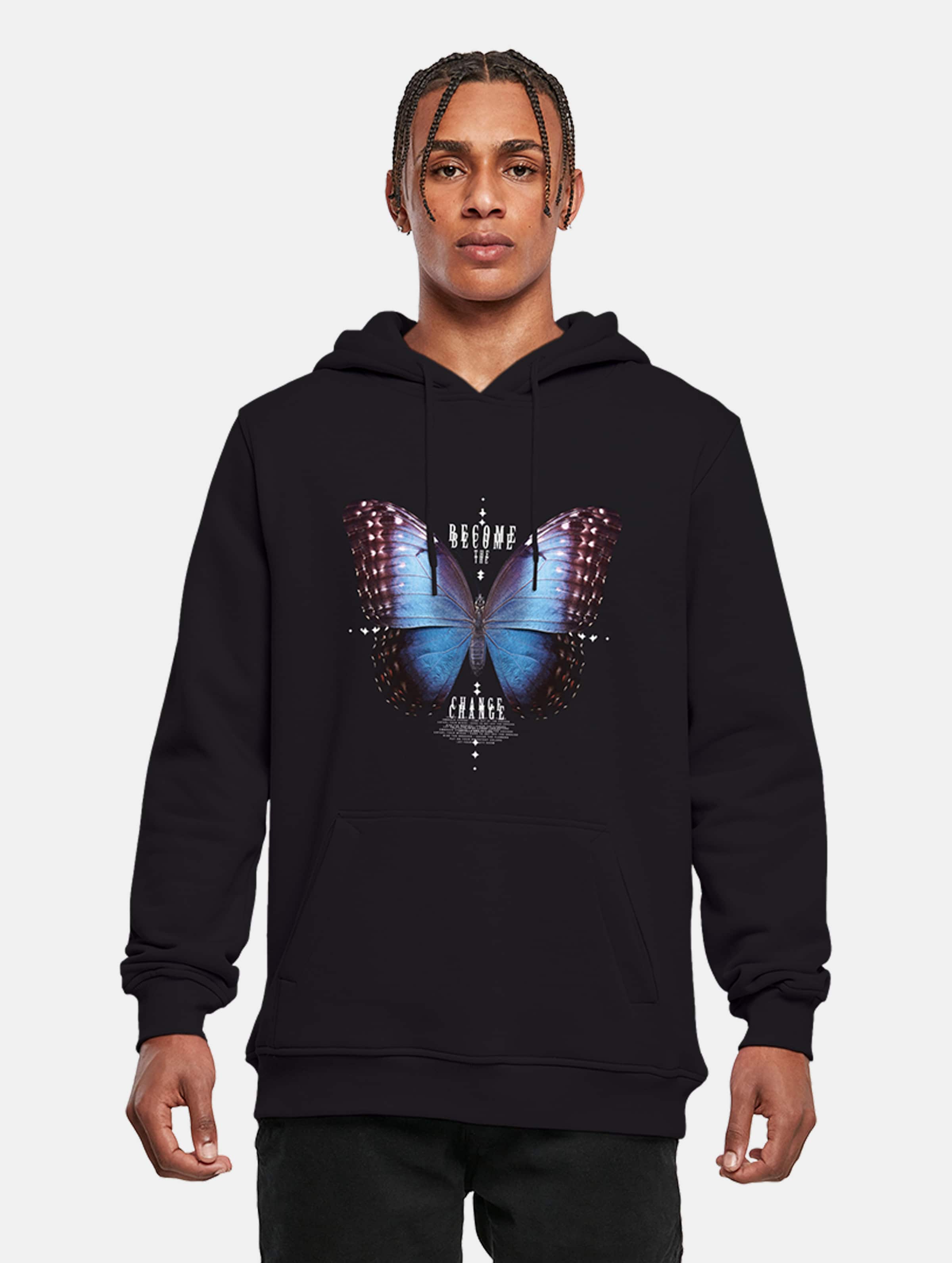Mister Tee - Become The Change Butterfly Hoodie/trui - M - Zwart