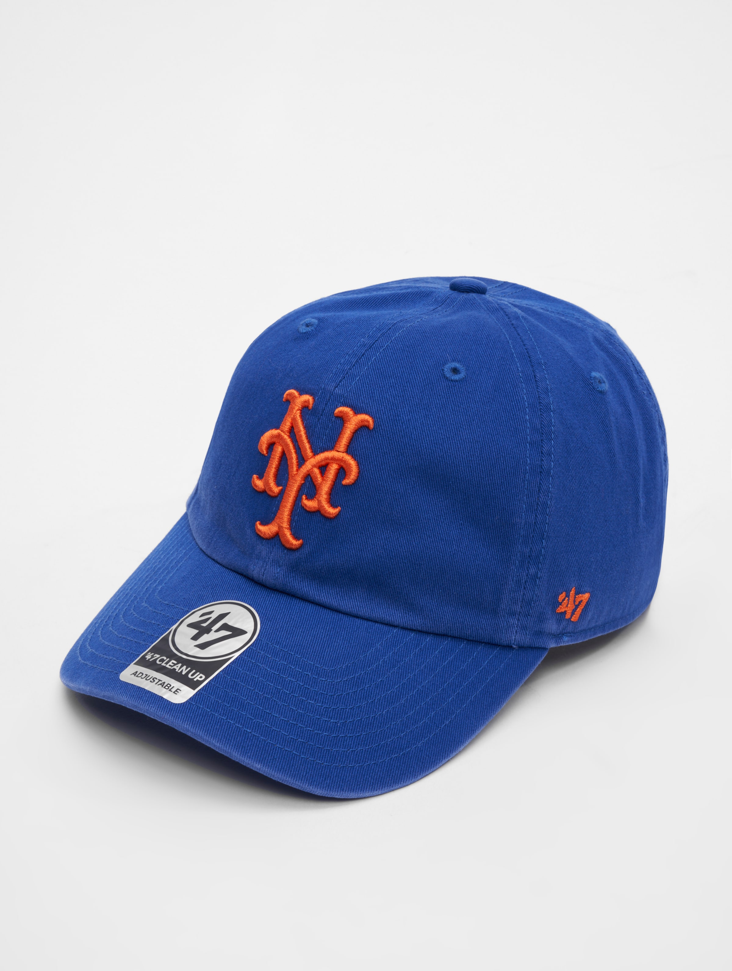 47 '47 MLB Coopertown New York Mets Clean Up No Loop Label Snapback Caps op kleur blauw, Maat ADJUSTABLE