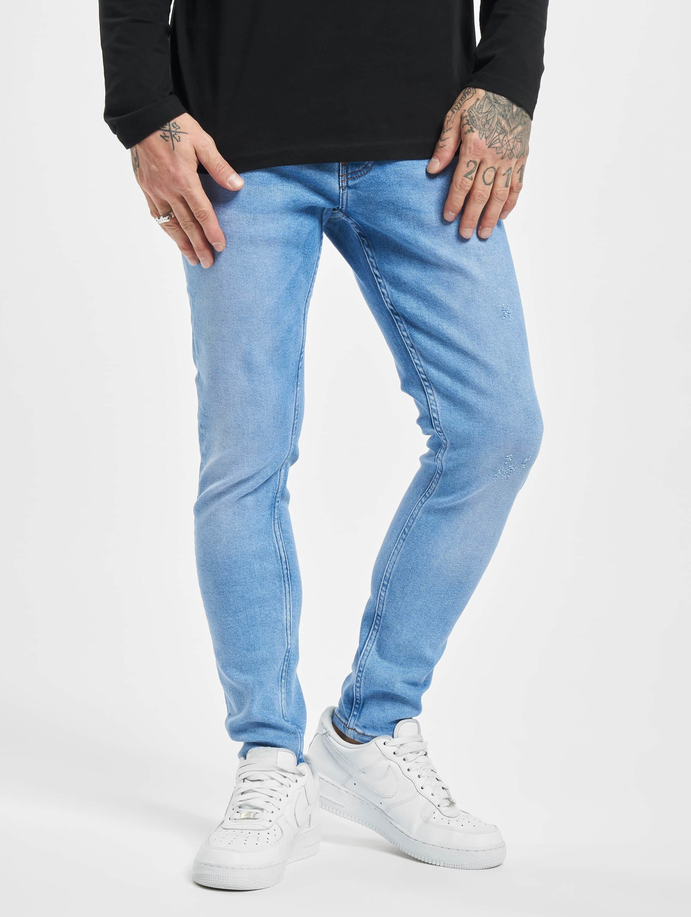 2Y Ben Slim Fit Jeans Mannen op kleur blauw, Maat 32