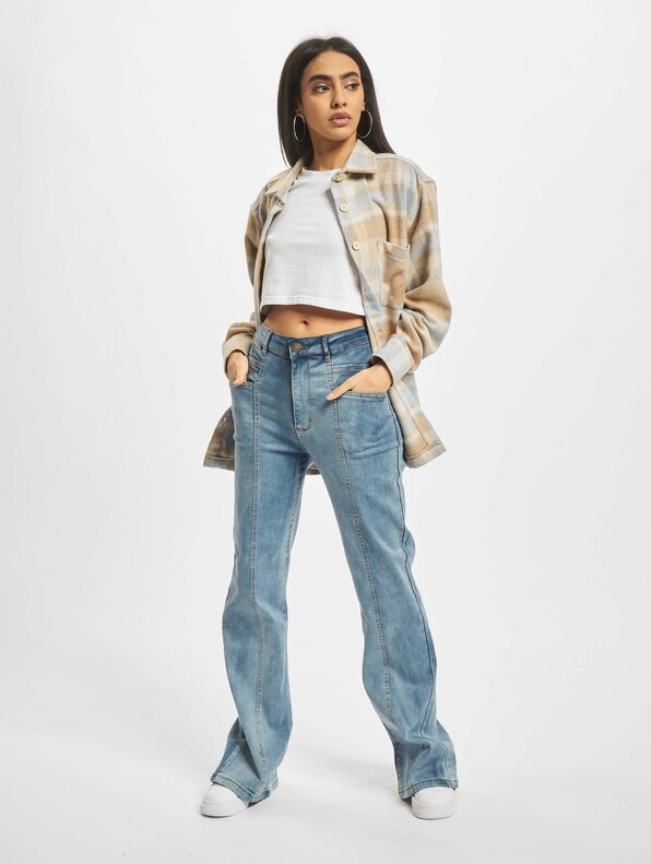 Ladies Straight Slim Denim-6