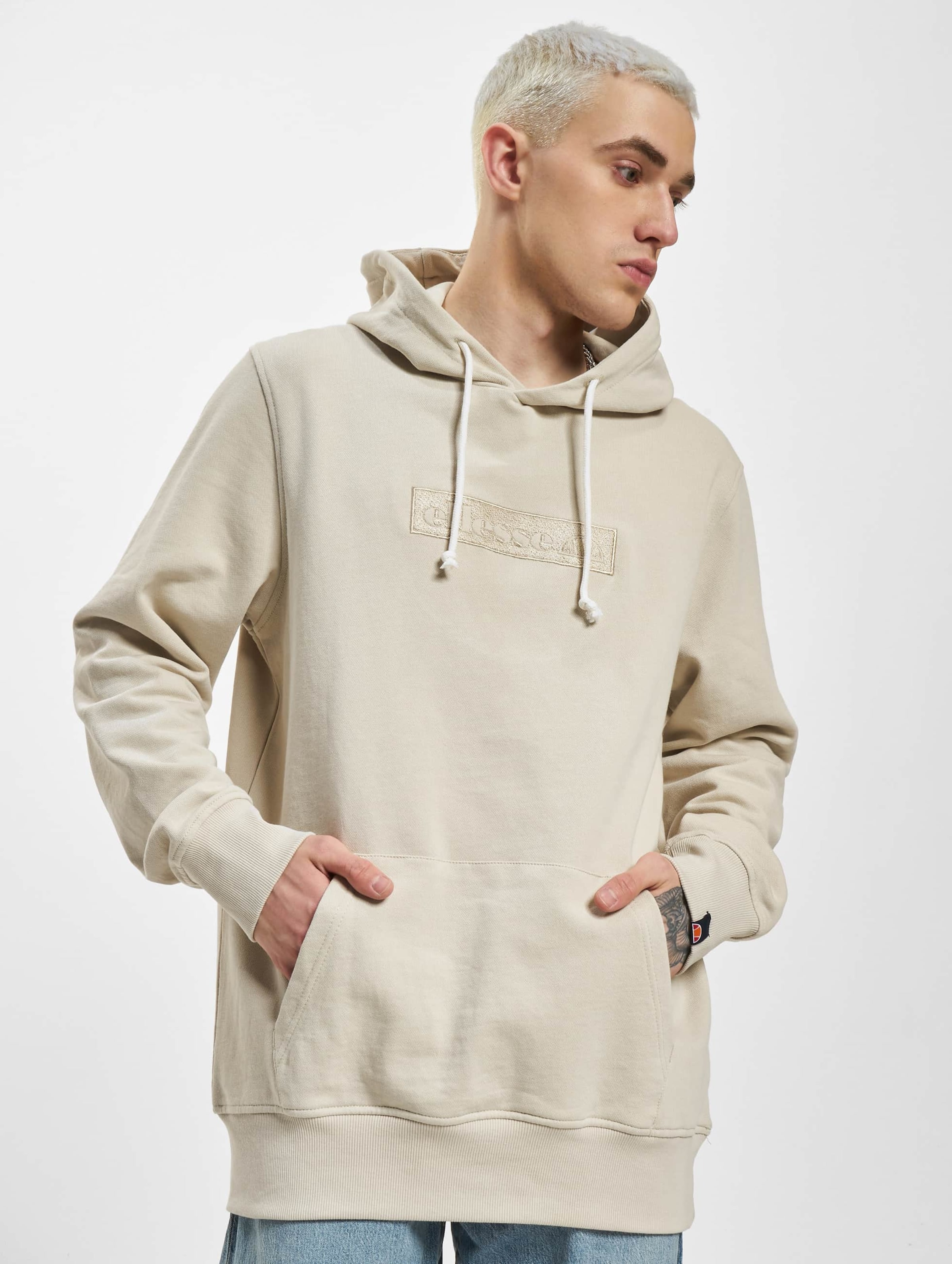 Ellesse beige hoodie hotsell