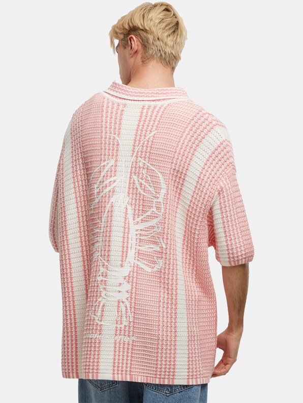 Oversized Mesh Knit Summer Shirt-1