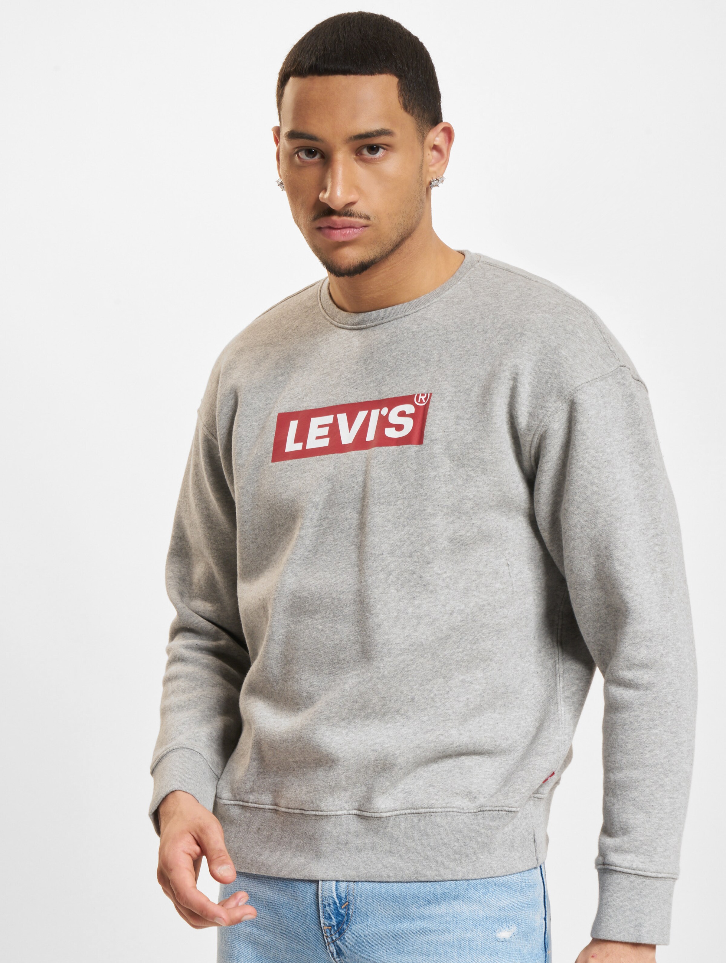 Levi's Levis T3 Relaxd Graphic Sweater Männer,Unisex op kleur grijs, Maat M
