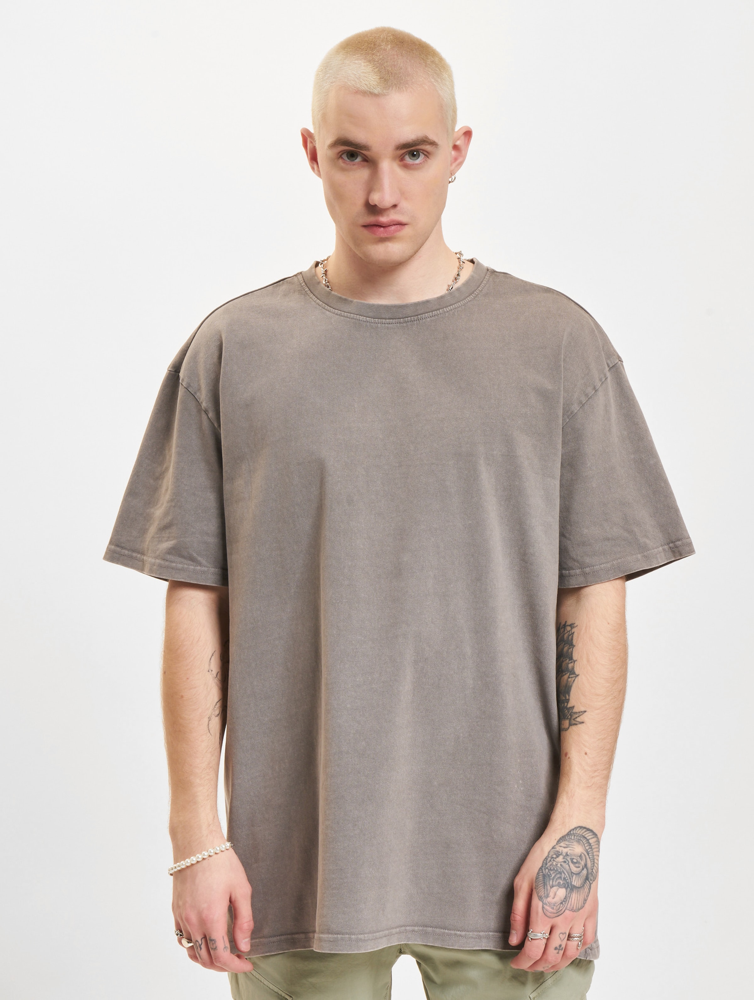 Just Rhyse Blurred T-Shirts Mannen op kleur grijs, Maat XXL