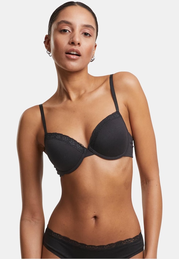 Ladies Basic Cotton Bra Lace 2-Pack-0