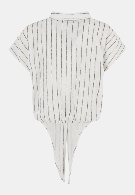 Ladies Structured Striped Tied-5