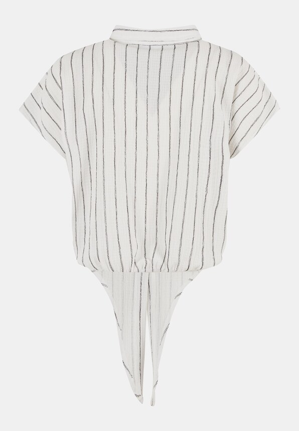 Ladies Structured Striped Tied-5
