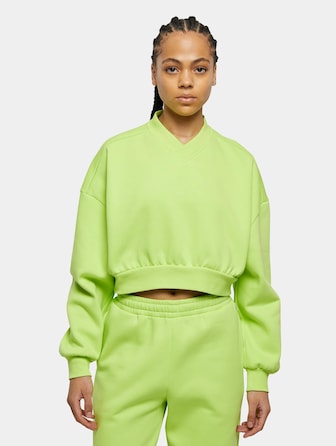 Ladies Cropped V-Neck