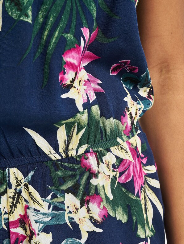 Ladies All Over Print Off Shoulder Short-3