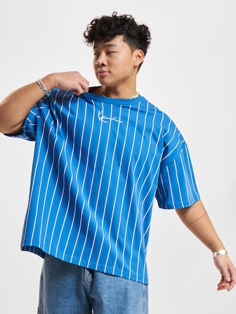 Small Signature Boxy Heavy Jersey Pinstripe 