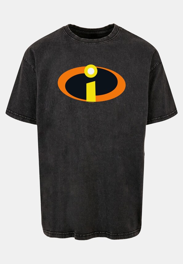 The Incredibles 2 - Costume Logo Acid Washed Oversized -2