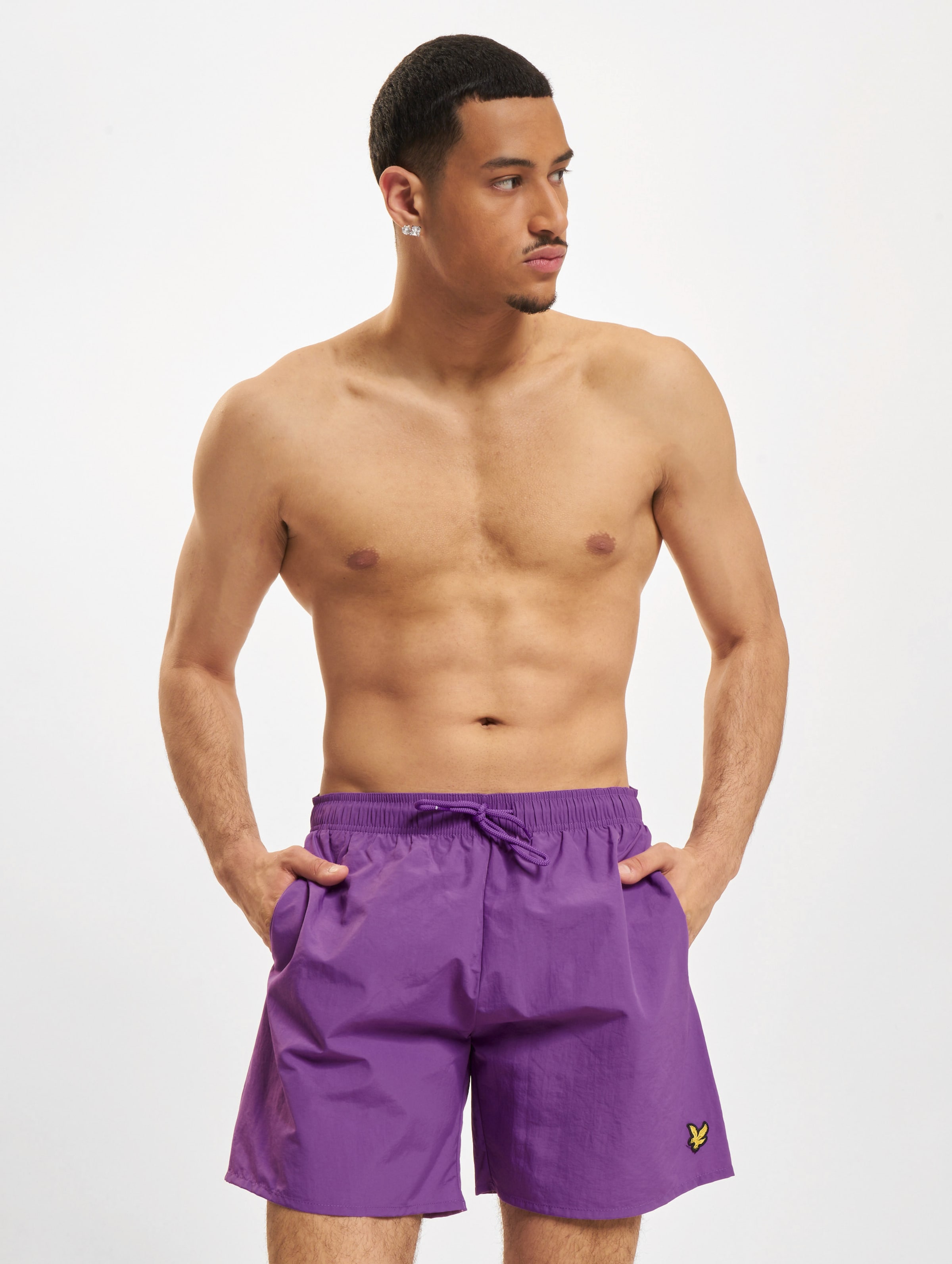 Lyle & Scott Plain Swim shorts Mannen op kleur violet, Maat M