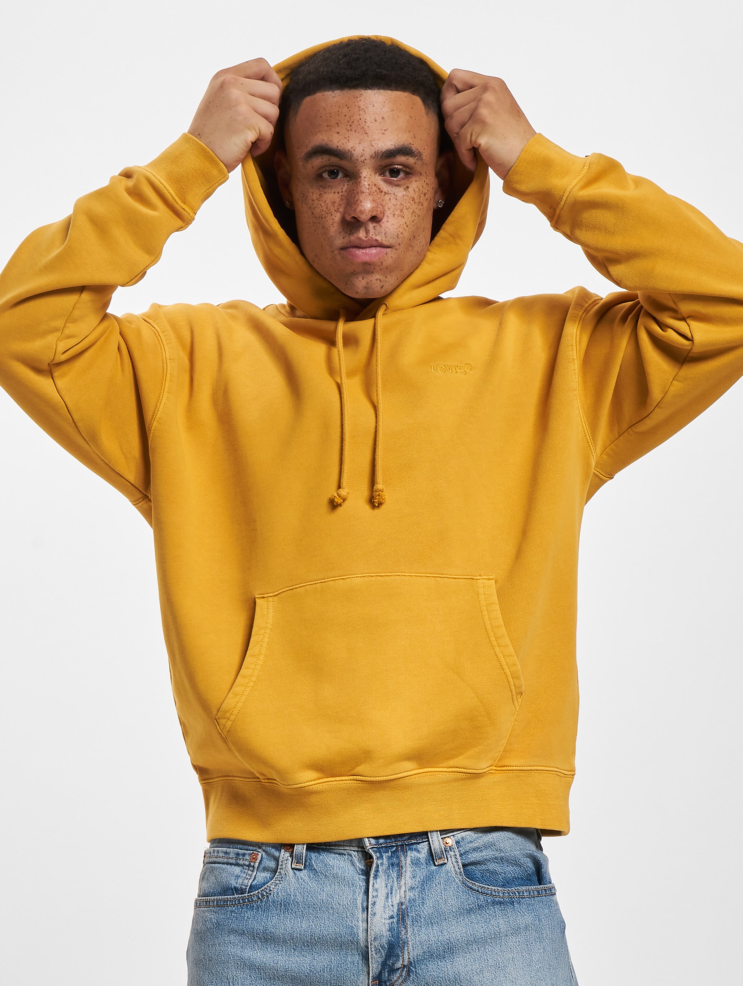 Mustard levi clearance hoodie