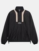 Elementary Crushed Halfzip Black-0