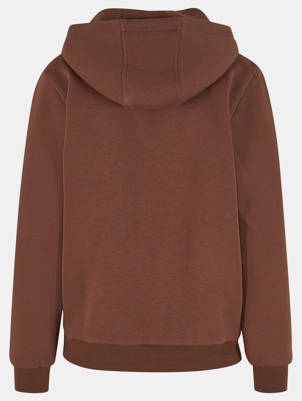 Build Your Brand Ladies Fluffy Hoody-1