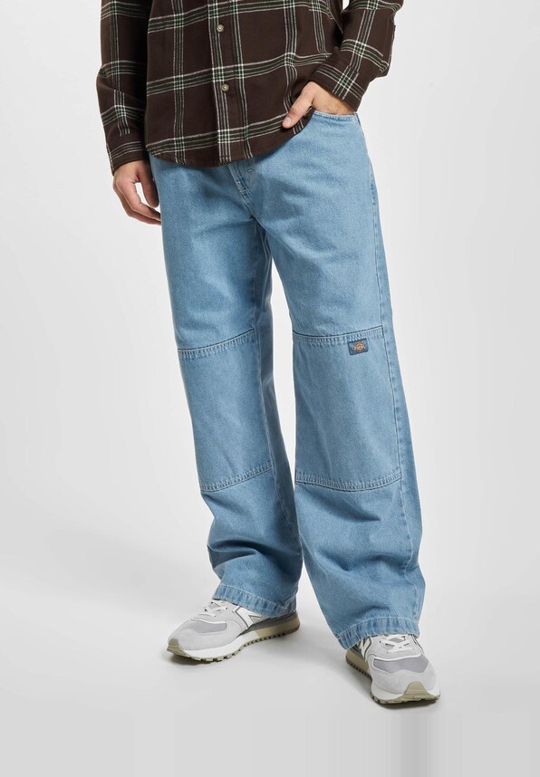 Double Knee Denim Straight-6