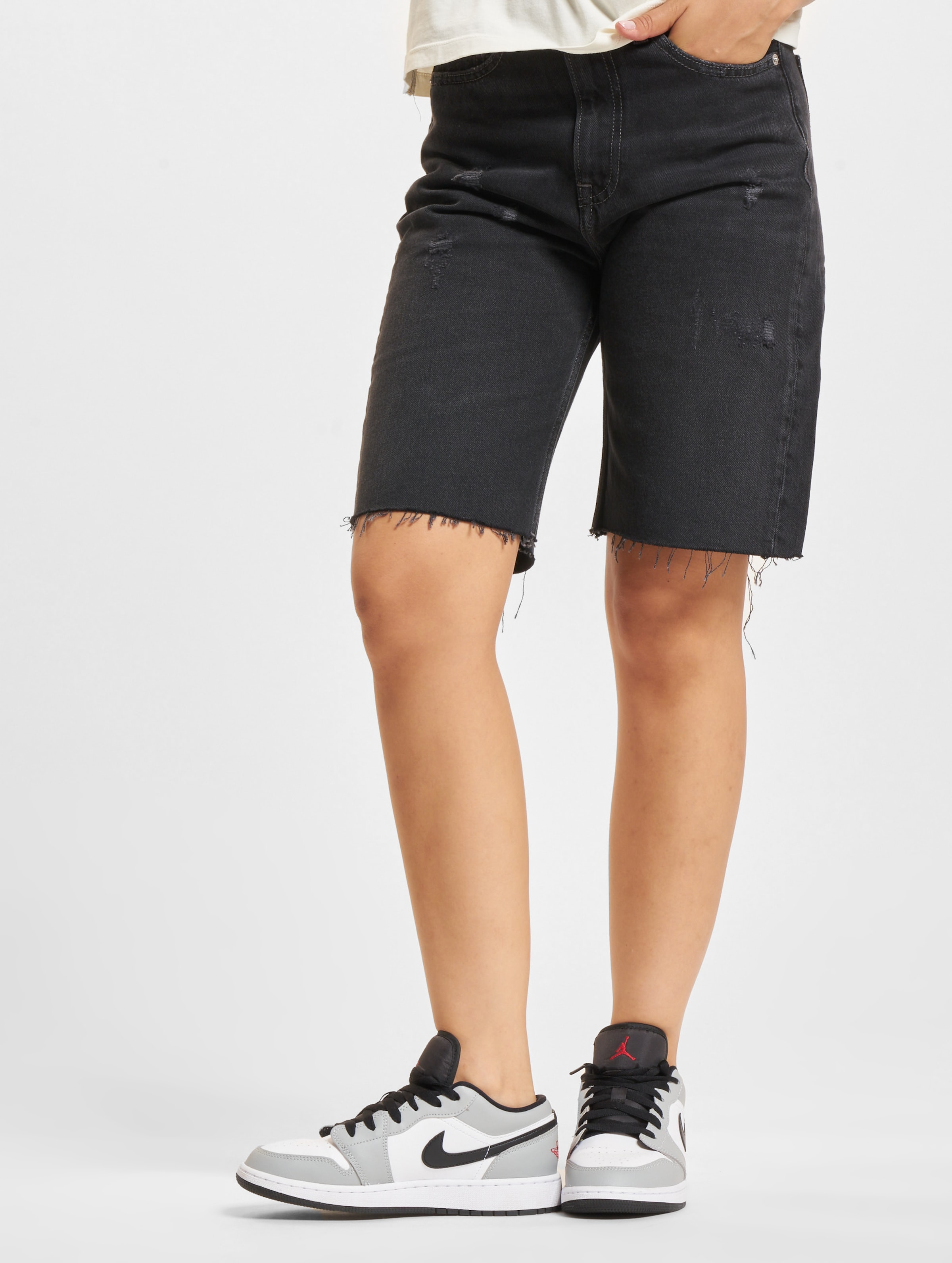 Tommy Jeans Harper Bermuda Shorts Frauen,Unisex op kleur zwart, Maat 24