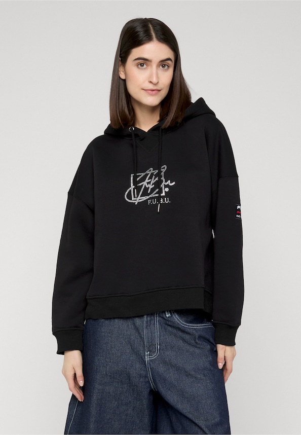 Fubu Script Oversize Hoodie-0
