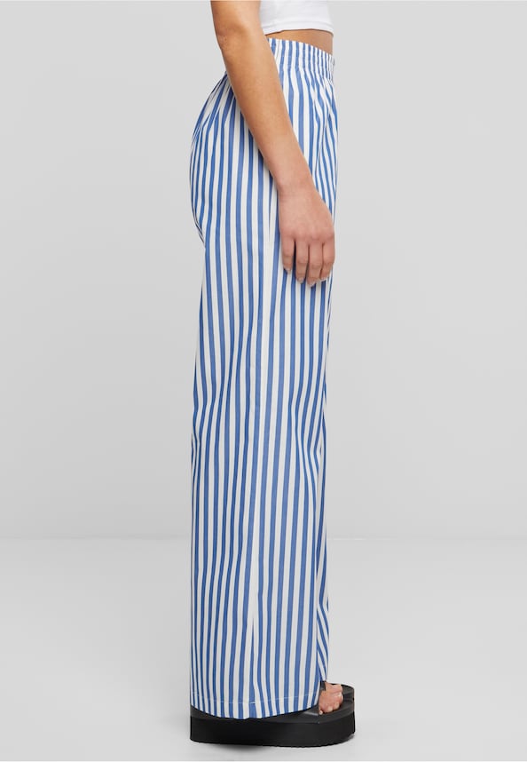 Ladies Striped Loose Pants-3