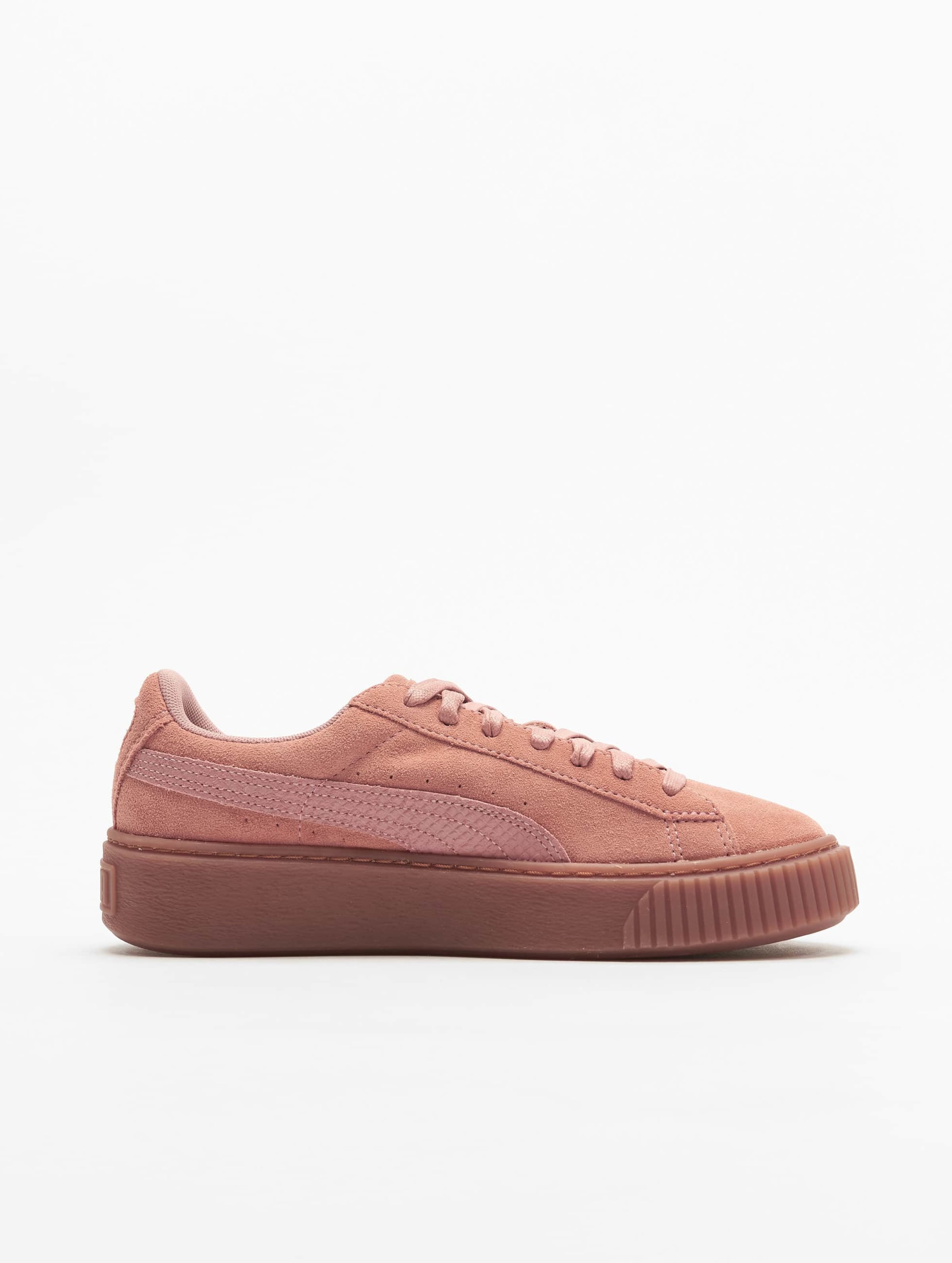 Puma basket cheap platform rose