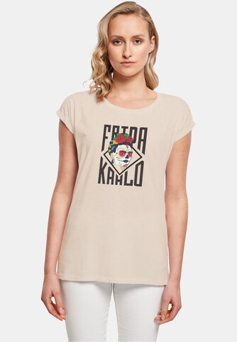 Ladies Frida Kahlo - Lettering Extended Shoulder Tee