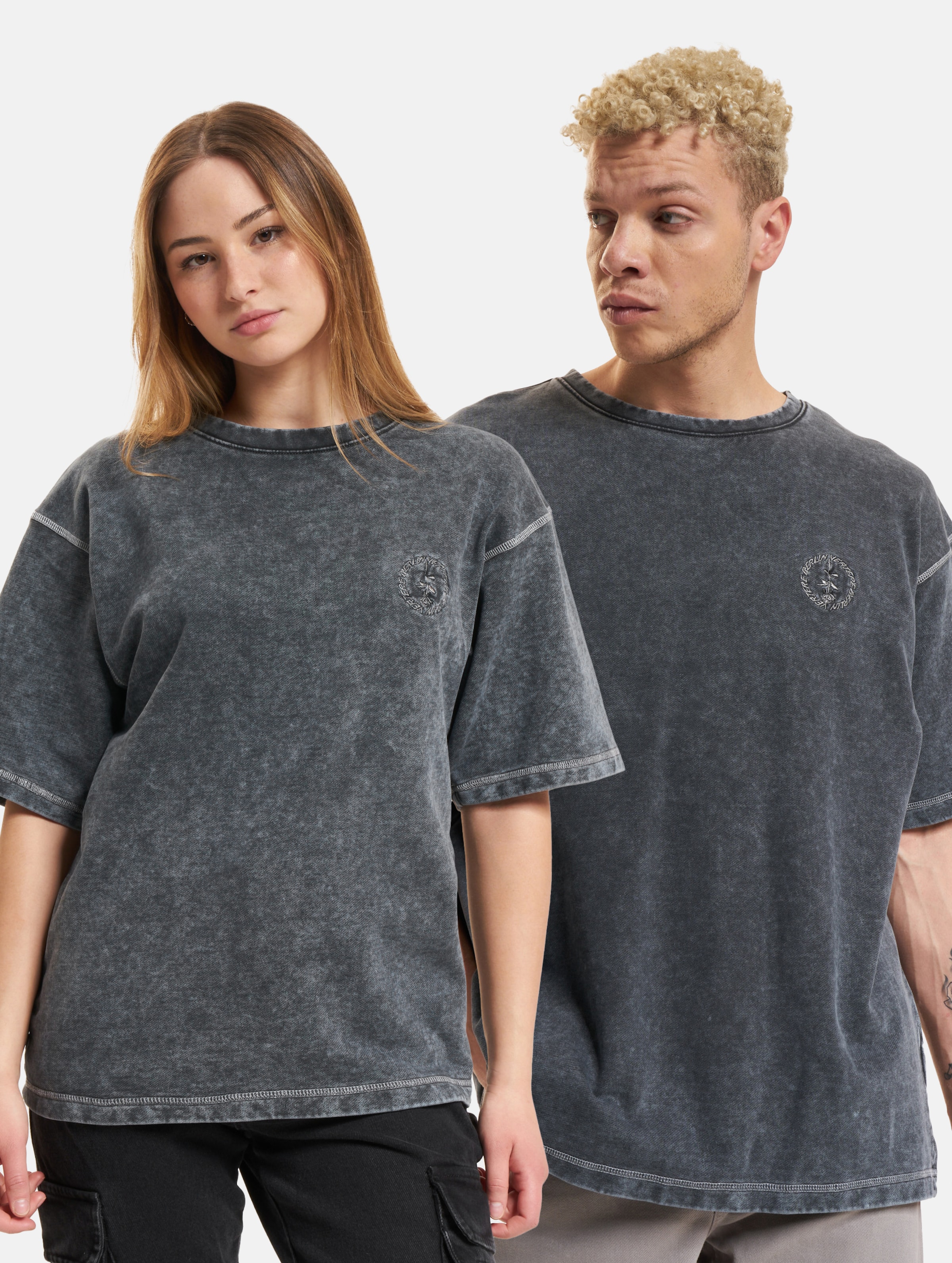 Vertere Berlin Heavyweight T-Shirt Frauen,Männer,Unisex op kleur zwart, Maat XL