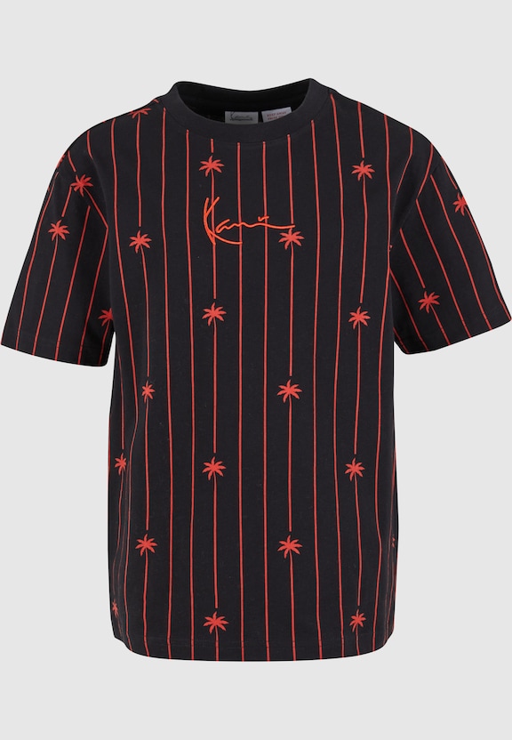 Signature Palm Pinstripe T-Shirt Junior-0