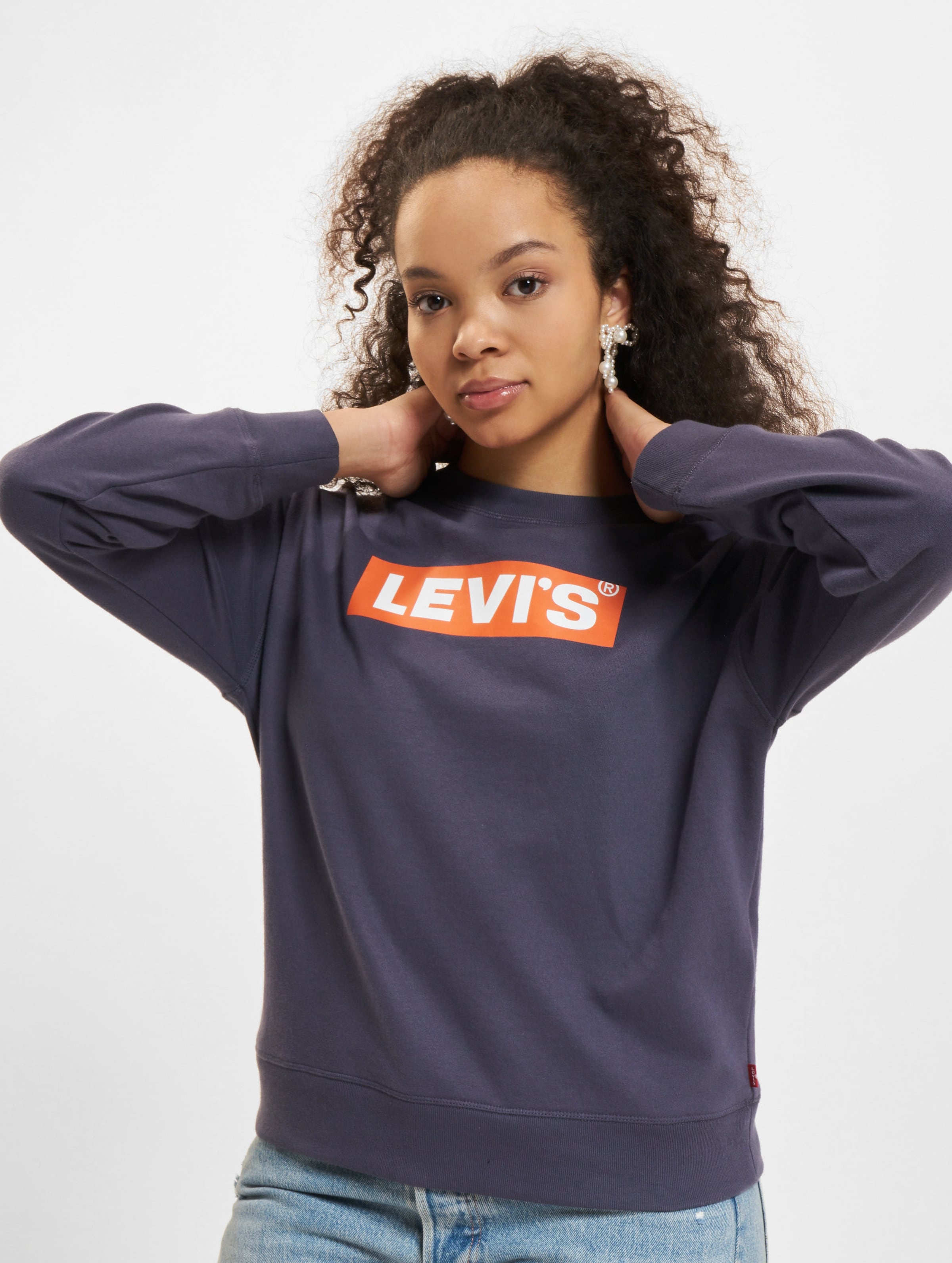 Levi's Levis Graphic Standard Sweater Frauen,Unisex op kleur blauw, Maat S