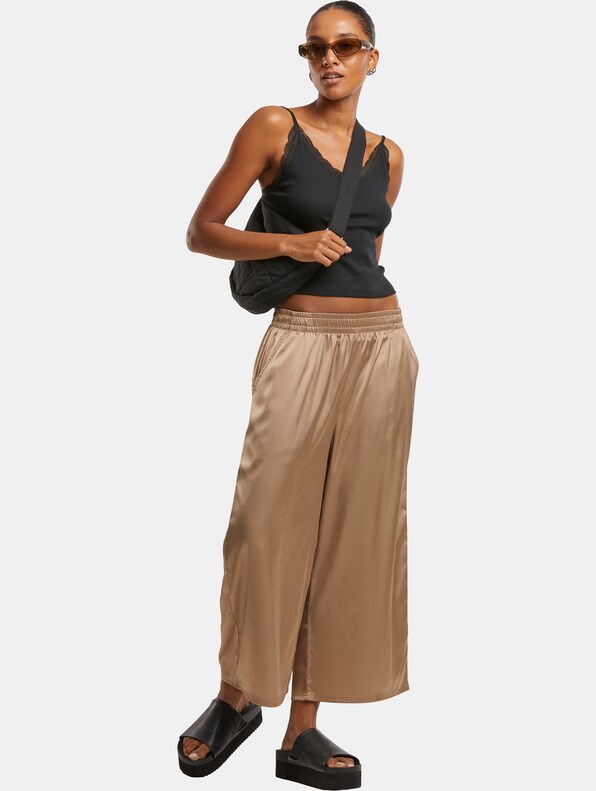 Ladies Satin Wide Leg -3