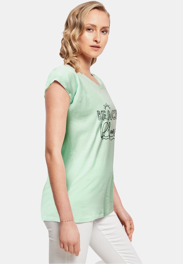 Ladies Beach Please Extended Shoulder Tee-3