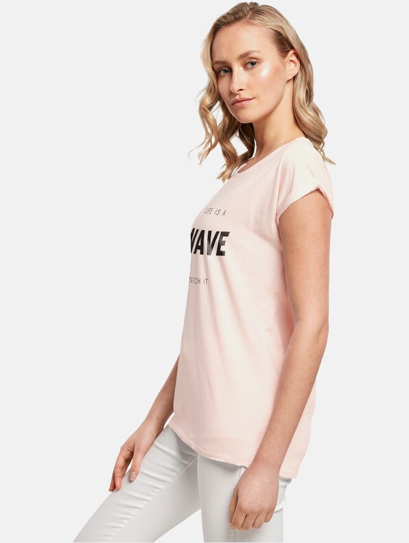 Ladies Summer - Life is a wave T-Shirt-2