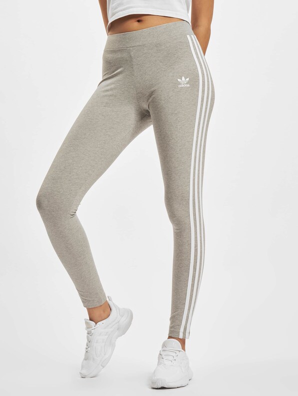 Adidas Original 3 Stripes Tight Leggings in Grey
