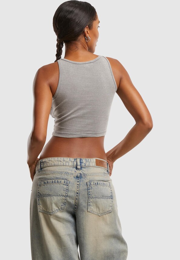 Ladies Washed Rib Jersey Cropped Top 2Pack-1