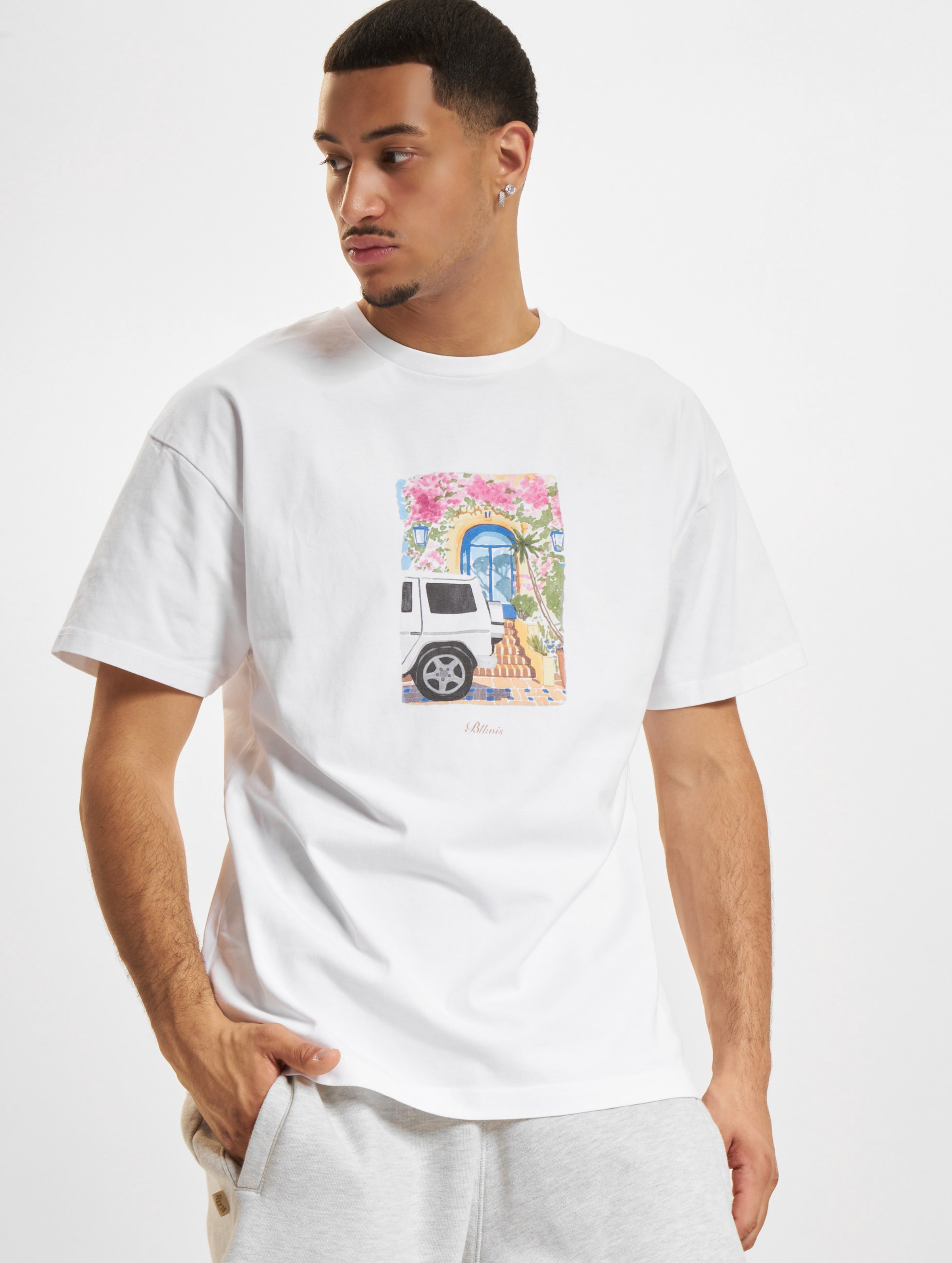 BLKVIS Carro T-Shirt Männer,Unisex op kleur wit, Maat S