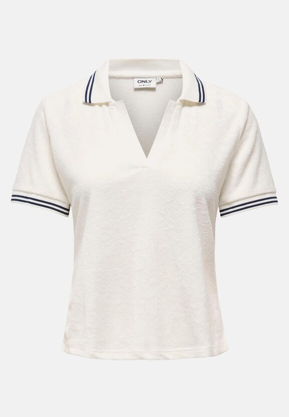 ONLVICKY S/S TERRY V-NECK-0