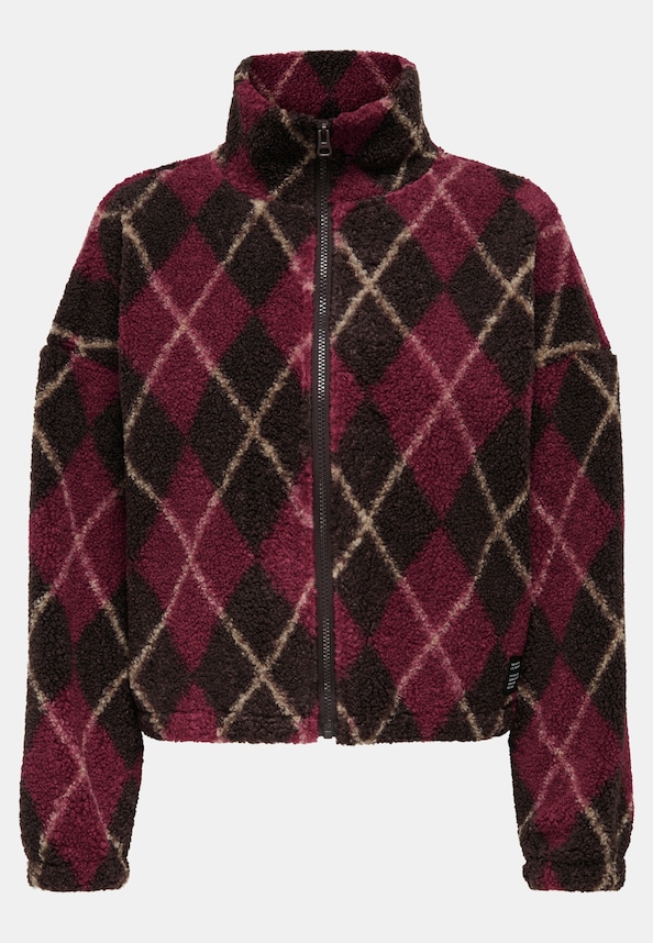 Only Eline Life Zip Teddy Übergangsjacken-2