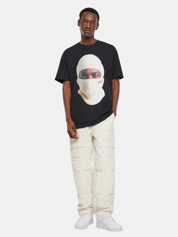 Forgotten Faces White Balaklava Oversize T-Shirts-2