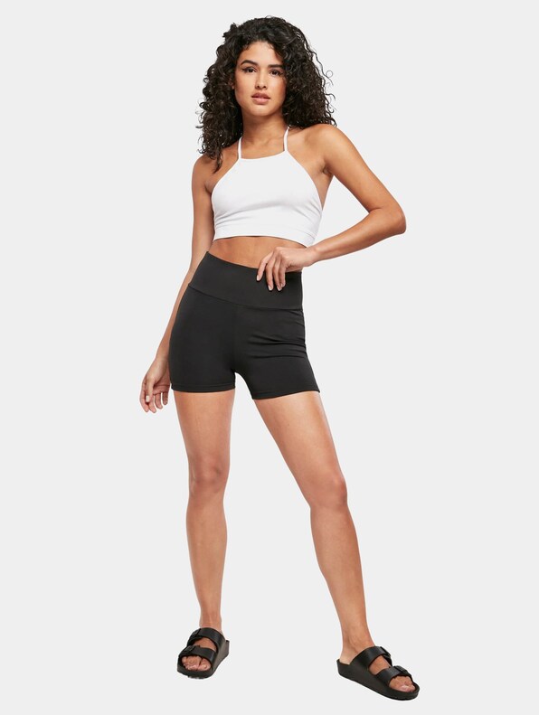 Ladies High Waist Short Cycle Hot Pants-3