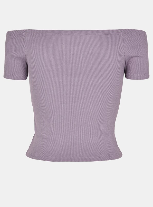 Ladies Off Shoulder Rib-5