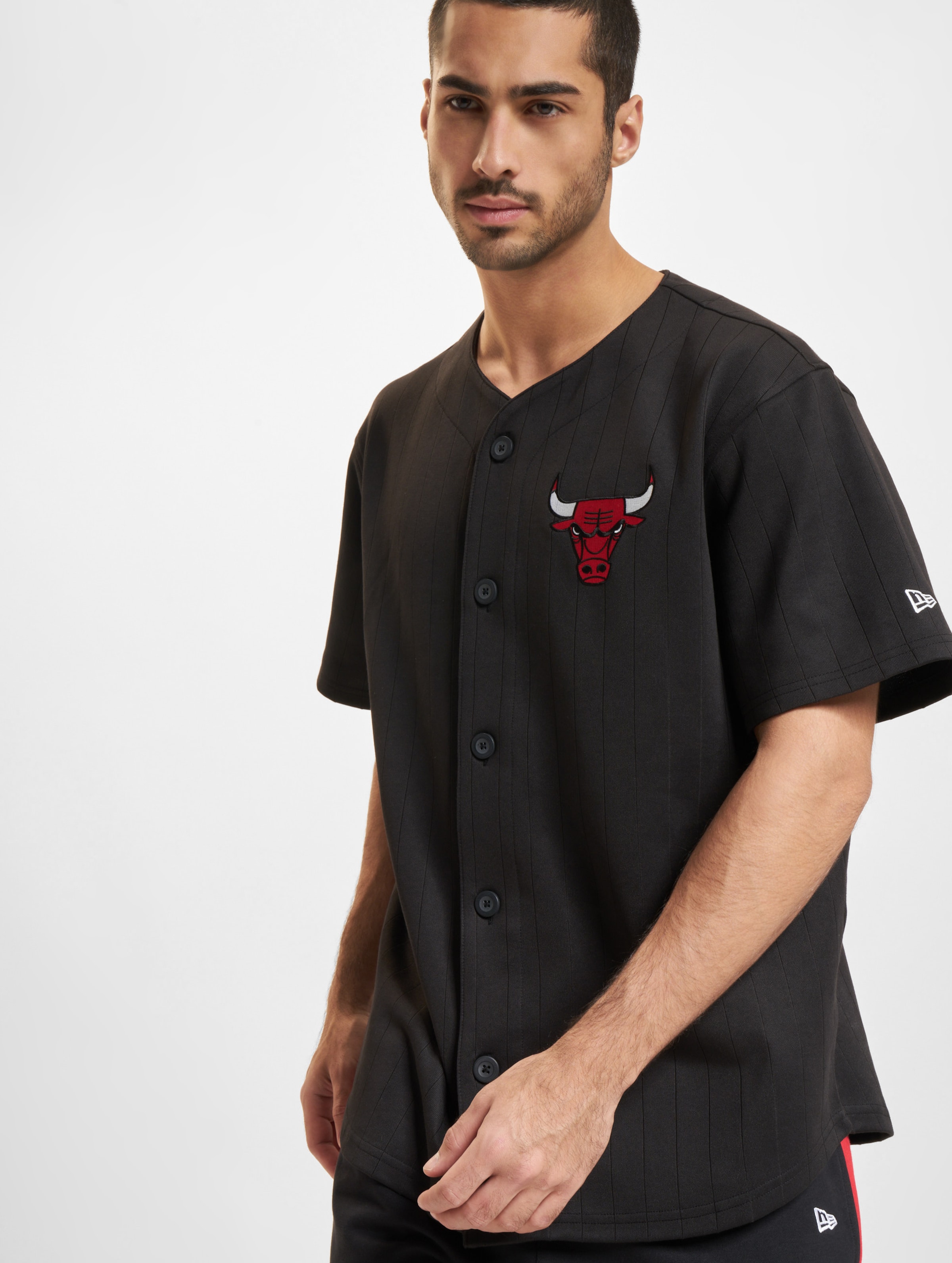 New Era Nba Team Logo Chicago Bulls T-shirt Met Korte Mouwen Zwart M Man