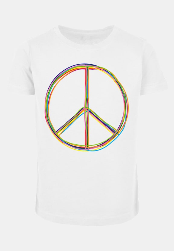 Girls Peace - Multicolor Short Sleeve Tee-0