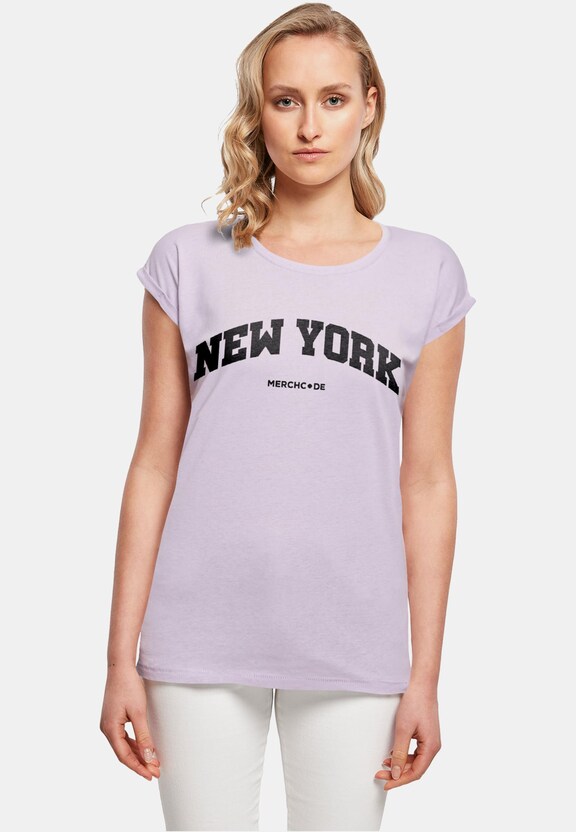 Ladies New York Wording - T-Shirt-0