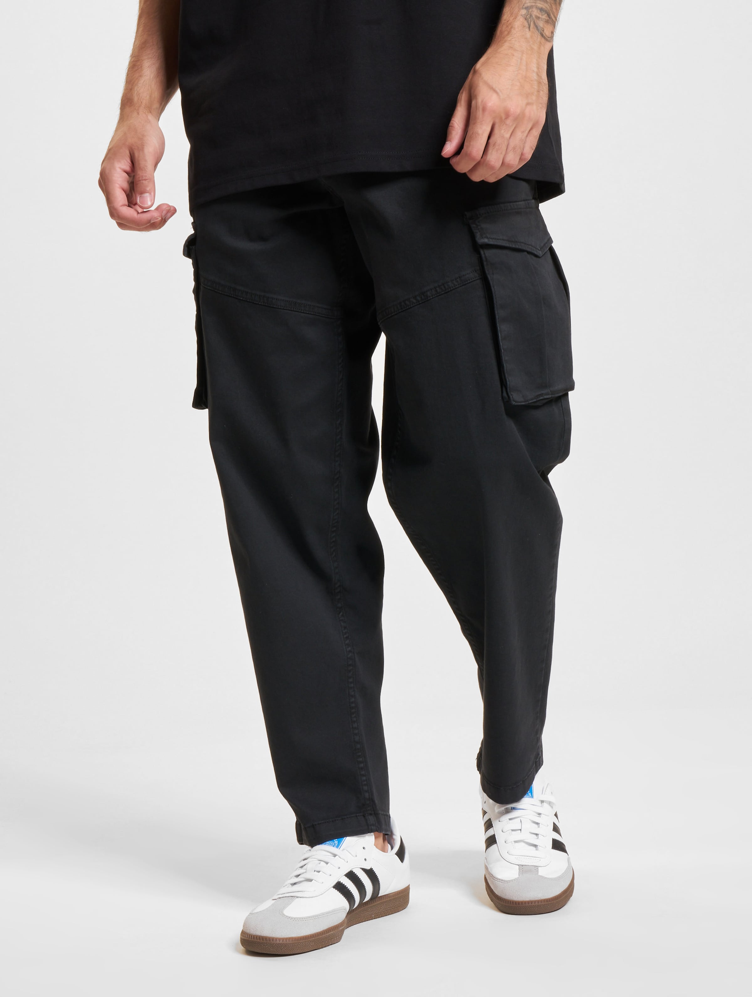 Denim Project Cargo Tapered Pants Männer,Unisex op kleur zwart, Maat XL