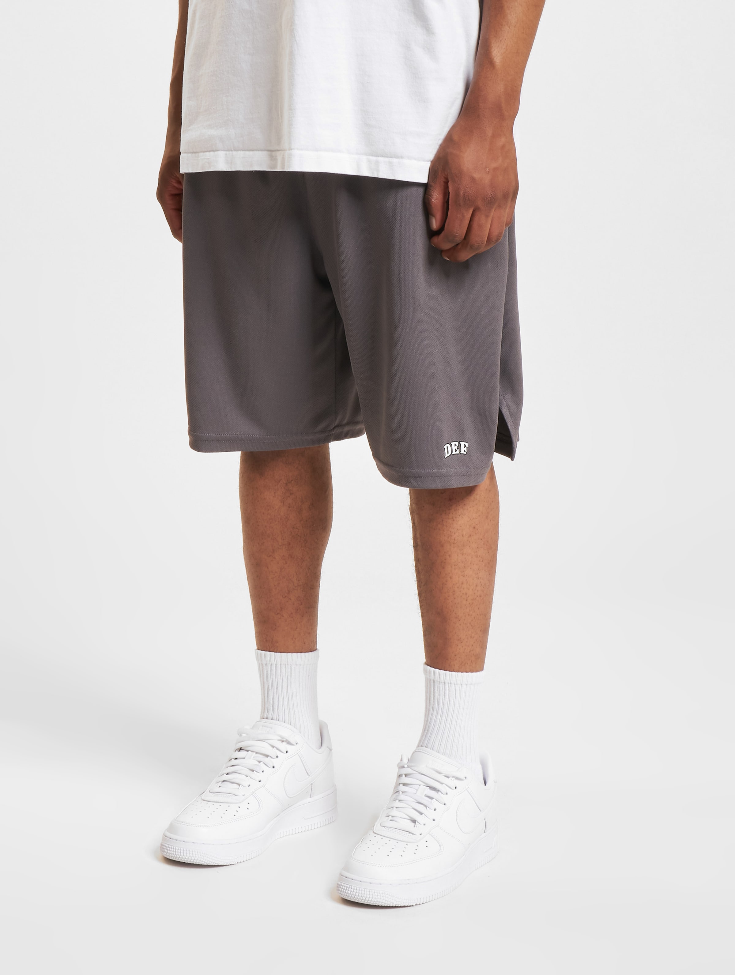 DEF Mesh Shorts Männer,Unisex op kleur grijs, Maat XXL