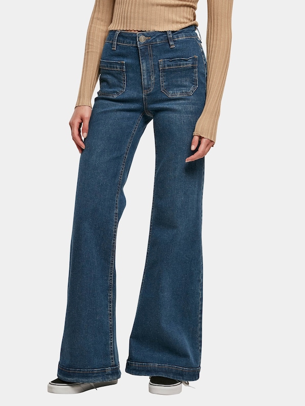 Ladies Vintage Flared Denim-0