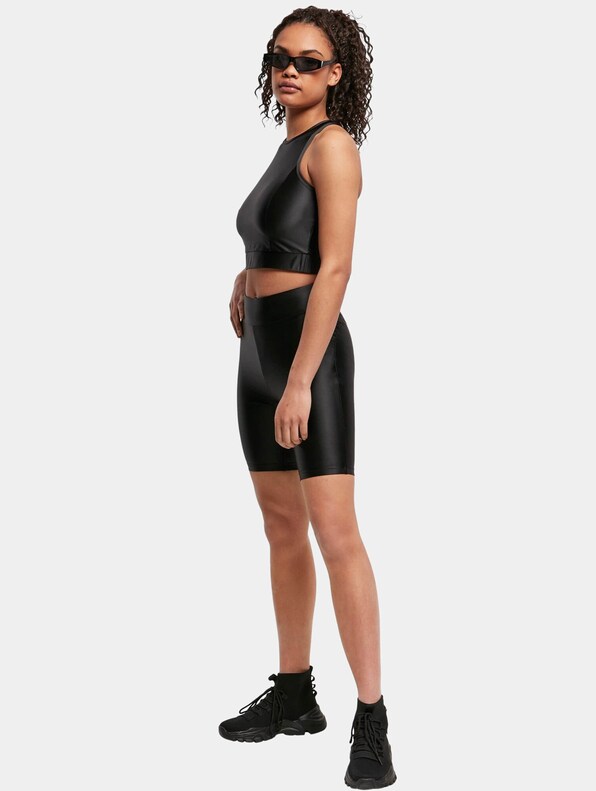 Ladies Cropped Shiny-3